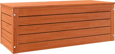 Produktbild von vidaXL Aufbewahrungsbox mit Speicher Wachsbraun 89 x 36,5 x 33 cm