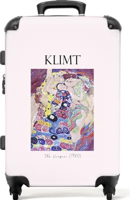 Produktbild von NoBoringSuitcases.com® Großer Koffer - Kunst - Malerei - Klimt - Abstrakt - Alte Meister - Kombinationsschloss TSA - Hartschalen Trolley 4 Rollen - 72 liter - Reisekoffer - 66 cmKoffer Mittelgroß 67x43x25 cm, 72L,
