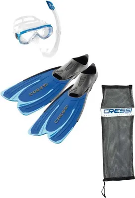 Produktbild von Cressi Agua Schnorchelset Blau EU 37-38 Blau EU 37-38