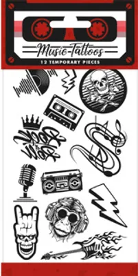 Image de Tatouages Musique rock | 10 pièces