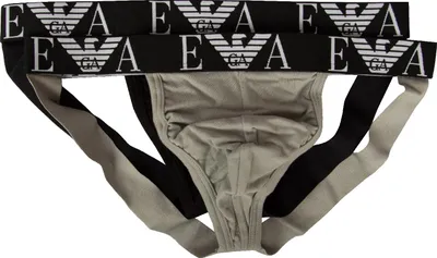 Immagine prodotto di Jockstrap EMPORIO ARMANI sospensorio confezione 2 pezzi slip uomo elastico a vista underwear articolo 111932 4R715 jockstrap 2, EUR L - CN 175/95 - BR G - MX G, Cotone 95%,Spandex 5%