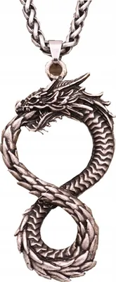 Produktbild von UROBOROS Drache Halskette Griechisch Ägyptisch SYMBOL 124