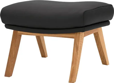 Produktbild von home24 Polsterhocker mit Holzfüßen