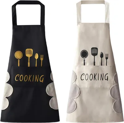 Produktbild von Damenschürzen – abwischbar – wasserdicht – 2 Taschen – zum Kochen/Gartenarbeit/Café