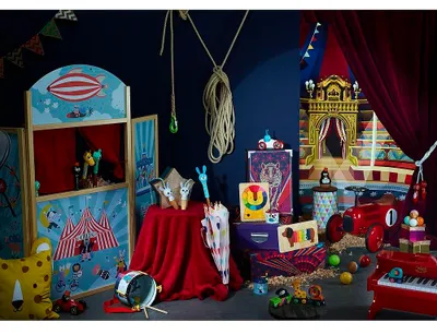 Produktbild von Vilac Holz Circus Theater Spielzeug - fantasievolles Rollenspiel