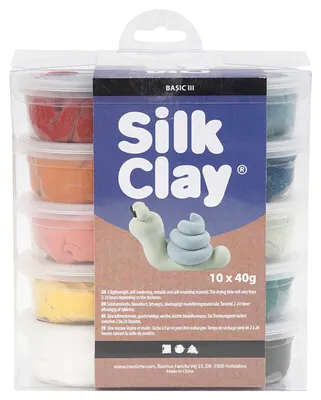 Immagine prodotto di Set di argilla da modellare Silk Clay® - 10 X 40 g