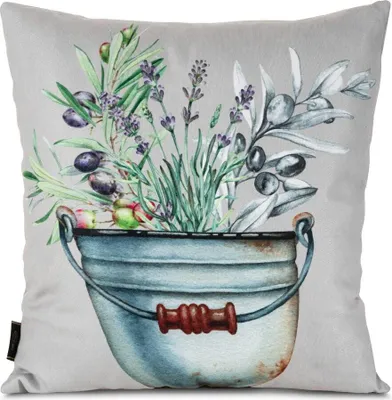 Produktbild von EUROFIRANY | Kissenbezüge - SUMMER1 - 45x45 cm - Lavendel - Botanischer Druck - Eleganter Wohnstil