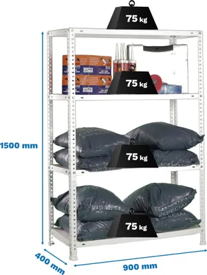 Immagine prodotto di Scaffalatura metallica ADVANTAGE 4/400 1500 BRANCA