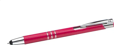 Produktbild von Touchpen Kugelschreiber aus Metall / Farbe: fuchsienrot