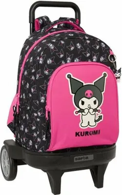 Produktbild von Safta Kuromi Rucksack Mit Rollen Schwarz  Schwarz One Size