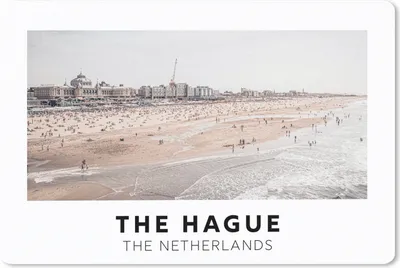 Produktbild von MuchoWow® Schreibtischunterlage Niederlande - Den Haag - Strand 60x40 cm - XXL Mauspad - Großes Mauspad