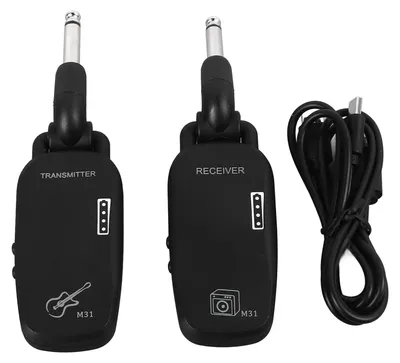 Image de Système d'émission-réception sans fil pour guitare, portée de 50 mètres, transmission audio Bluetooth, universel pour basse électrique