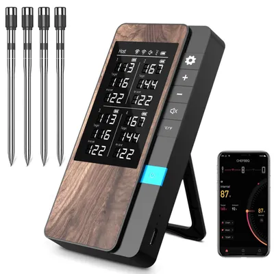 Productafbeelding van Vleesthermometer - Draadloos - 4 stuks