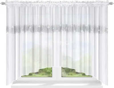 Immagine prodotto di Tende pronte in voile Tenda da cucina per soggiorno moderno LB-239, 150x400 cm
