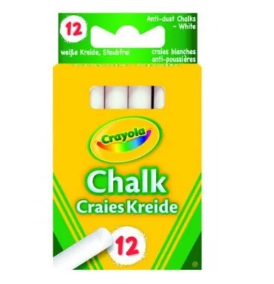 Obrázek produktu pro Crayola - Chalk Giz Branco 12x