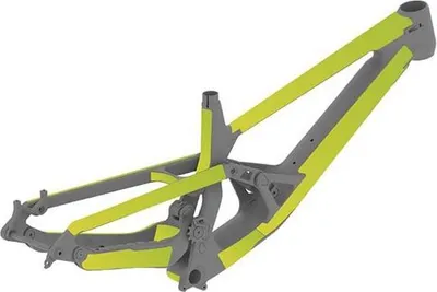 Produktbild von Slicy Enduro/dh Rahmenschutz Gelb  Gelb One Size