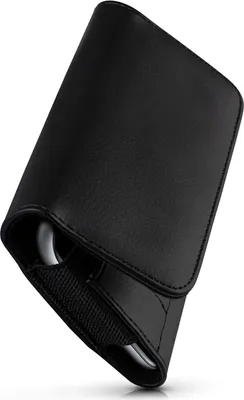Produktbild von moex® Handy Quertasche kompatibel mit Doogee S40 Pro - Hülle mit Gürtelclip, Schwarz