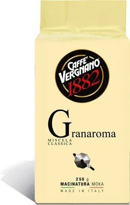 Produktbild von Caffè Vergnano 1882 Granaroma Moka | gemahlen | 250g Vakuumpackung
