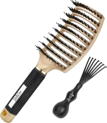 Produktbild von Haarkamm mit flexiblen Nylonborsten, ergonomisch, leicht, für nasses und trockenes Haar