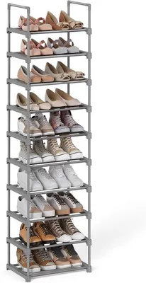 Produktbild von Famanu Schuhregal mit 10 Ablagen - 45 x 30 x 174 cm
