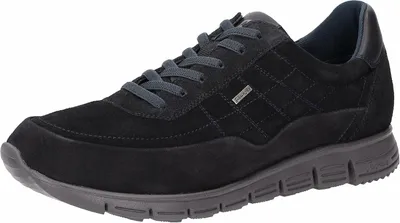 Produktbild von Sioux Herren Sneaker Mokrunner aus samtigem Veloursleder mit Sioux-Tex-Membran, dunkelblau
