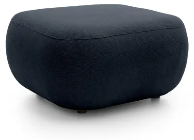 Produktbild von Olemo Pouf, Nachtazur, Art Déco, 75x39x75 cm, mit PUR-Schaumfüllung, multifunktional