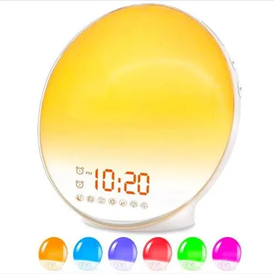Productafbeelding van Nachtlamp met waaklichtfunctie en lichttherapie, wit