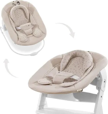 Productafbeelding van Baby Bouncer - Babyzitje - Ontspannen Baby - 2-in-1 Functie - Vanaf Geboorte - Beige