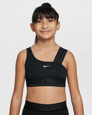 Produktbild von Nike Pro Swoosh Mädchen Sport-BH, asymmetrisches Design