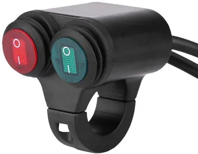 Zdjęcie produktu dla Przełącznik motocyklowy 22 mm na kierownicę do świateł i klaksonu