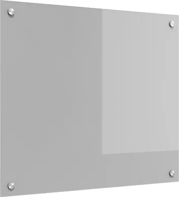Image de Crédence de cuisine gris clair 70 x 60 cm Verre trempé