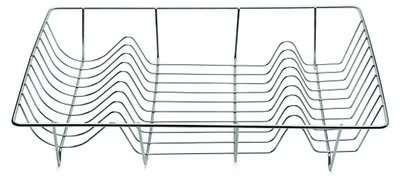 Abtropfgestell aus Edelstahl, 45 x 35 x 10 cm, Silber