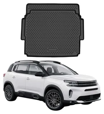 Image de OMAC Tapis de coffre pour Citroen C5 Aircross 2022-2025 Facelift TPE Noir, Image générée par une IA