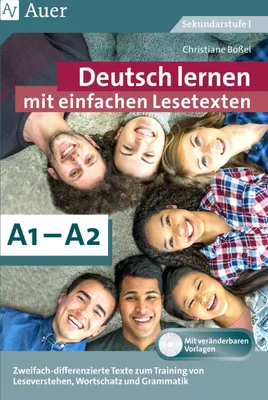 Produktbild von Deutsch lernen mit einfachen Lesetexten A1-A2