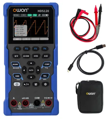 Oszilloskop-Multimeter 2-in-1, 20.000 Zählungen, 1 MHz, USB-C, 2,8" IPS