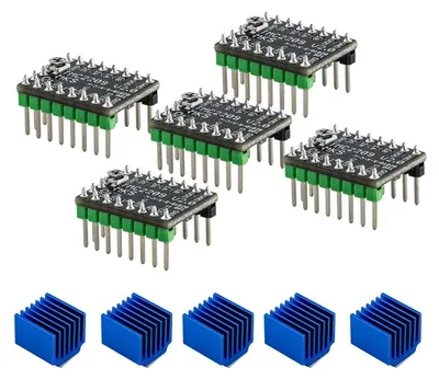 Obrázek produktu pro 5 párů krokových motorů MKS TMC2209 kompatibilních s 3D tiskárnami - velmi tiché a bezsenzorové navádění