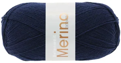 Produktbild von Lana Grossa - Meilenweit 100g Merino Extrafine uni 2407 nachtblau