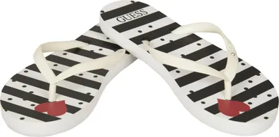 Zdjęcie produktu dla Damskie klapki plażowe, obuwie plażowe GUESS, model E62Z53, cena 59 rubli, rozmiar S-35/36, 100% guma