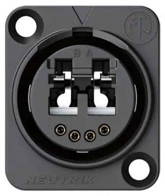 Image de Neutrik NO2-4FDW-1-A Connecteur de panneau OpticalCon