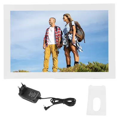 Produktbild von 16,7 Zoll großer digitaler WiFi-Bilderrahmen mit 1920 x 1080 LCD-Touchscreen Smart Cloud Photo Electronic für Uhale EU-Stecker