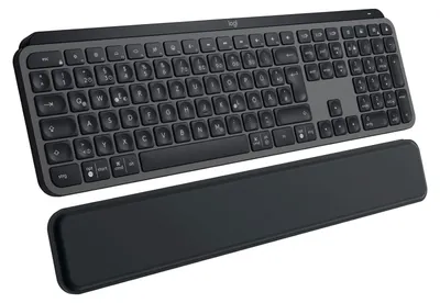 Produktbild von Logitech MX Keys S, Kabellos, Bluetooth, Scherenschalter, QWERTZ, LED, Graphit