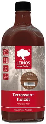 Produktbild von LEINOS 236 Terrassenholzöl Rötlich 0,25 l – Terrassenöl