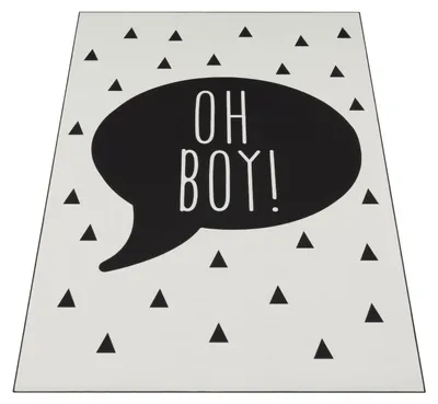 Produktbild von Paco Home Kinderteppich Kinderzimmer Jungen Babyteppich Spruch Trend 120x160 cm