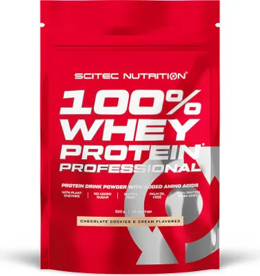 Image de Whey protéine - Scitec Nutrition - 100% WHEY PROFESSIONAL (500G) - Saveur Choco Cookie