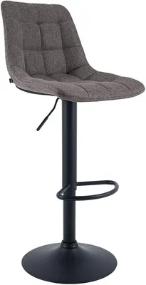 Obrázek produktu pro Barová stolička Mapun – Nastavitelná a otočná o 360° | Barva: tmavě šedá | Rozměry: 44x50x108 cm