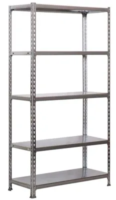 Produktbild von PROREGAL Schwerlastregal METAL SHARK | HxBxT 180x80x40cm | Fachlast 180kg | Verzinkt