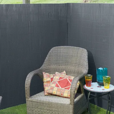 Produktbild von Nature Doppelseitiger Garten-Sichtschutz PVC 1×3 m Anthrazit