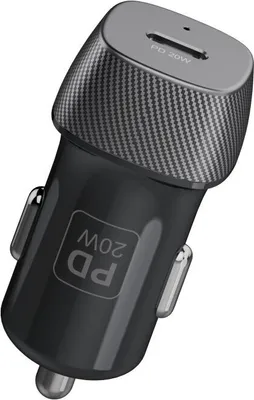 Obrázok produktu pre Xssive 20W rýchla nabíjačka do auta Rýchly adaptér PD Port Type-C adaptér do auta čierny