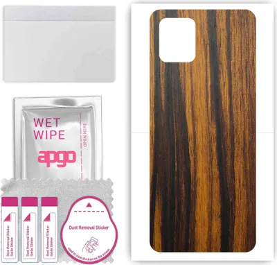Produktbild von apgo Rückseite Schutzfolie, Skin, kompatibel mit Vivo V20, Hinten Displayschutzfolie aus Vinylfolie, kratzfest, einfache Montage - Tigerwood