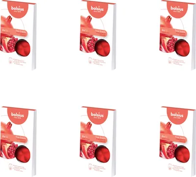 Obrázek produktu pro Bolsius - True Scents - voskové taveniny - 6 kusů v balení - granátové jablko - výhodné balení - 36 kusů - 6 balení